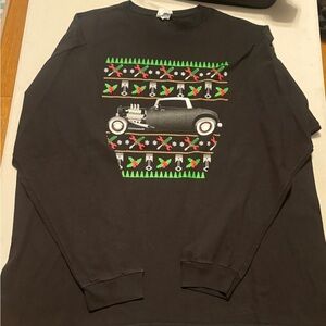 Long sleeve classic car Christmas shirt 3X